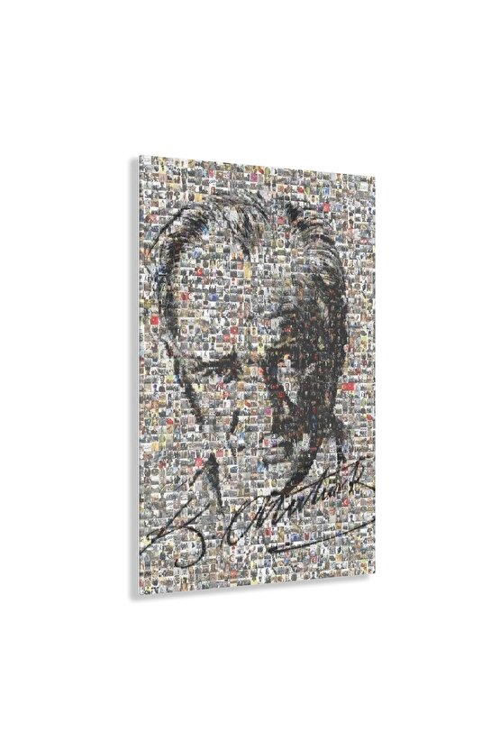 Atatürk Model 2 Cam Tablo Duvar Dekoru