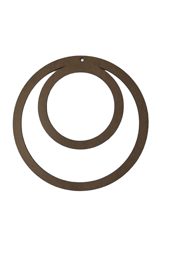 Iç Içe Yuvarlak 3 Mm Ham Mdf Isimsiz Kasnak Küçük Yuvarlark Üstte 25 Cm