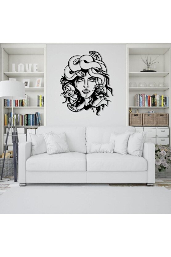 Medusa Lazer Kesim Duvar Dekorasyonu Tablo 50*40