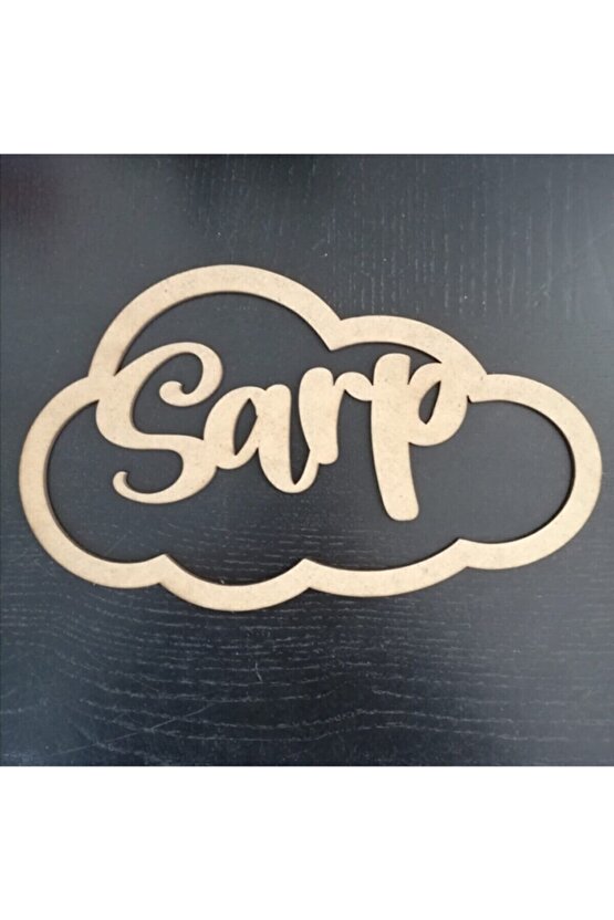 3 Mm Ham Mdf Bulut Ahşap Makrome Isimlik