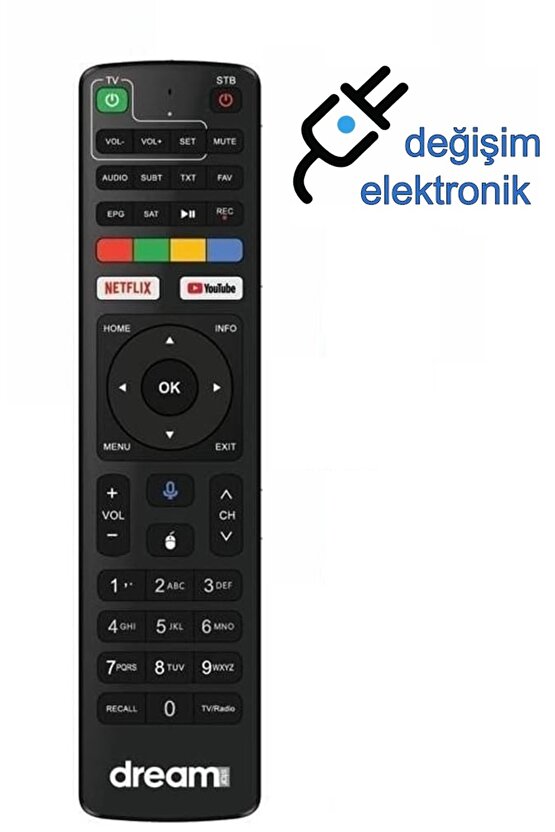 Dreamstar W4 Android Box Kumandası