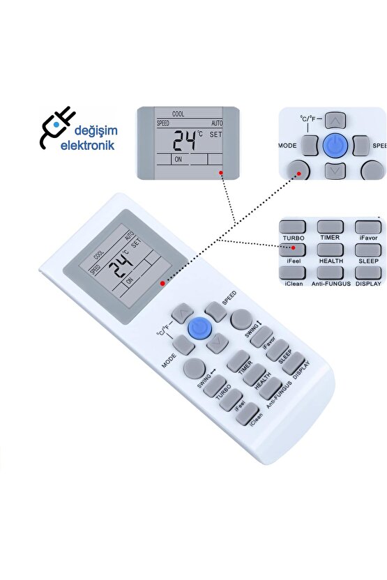 Baymak Ykr-p002e Klima Kumandası