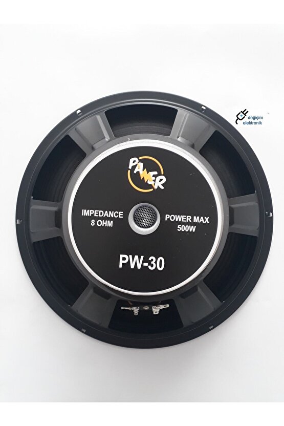 30 Cm 8 Ohm 500 Watt Kağıt Yedek Hoparlör 1 Adet
