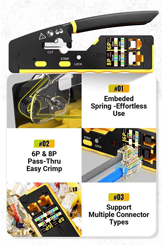 Rj45 Sıkma Pensesi Rj11-Rj45