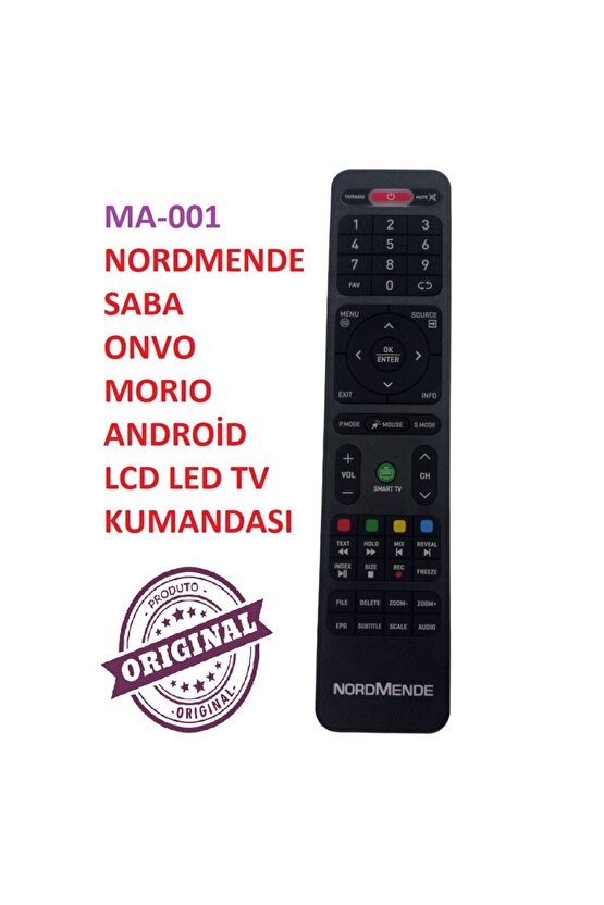 Ma-001 Nordmende- Saba- Onvo- Morıo Android Lcd Led Tv Kumandası