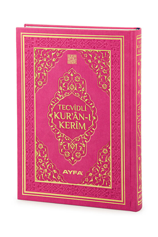 Tecvidli Kuranı Kerim - Termo Deri - Orta Boy - Pembe Renkli - Ayfa Yayınevi - Bilgisayar Hatlı