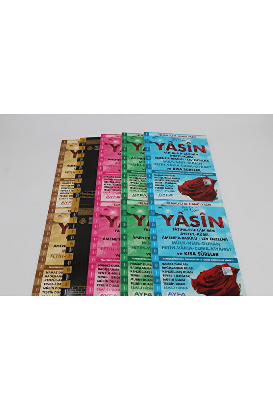 Ekonomik 10 Adet Yasin-i Şerif Türkçeli 80 Sayfa Orta Boy (17x24cm)
