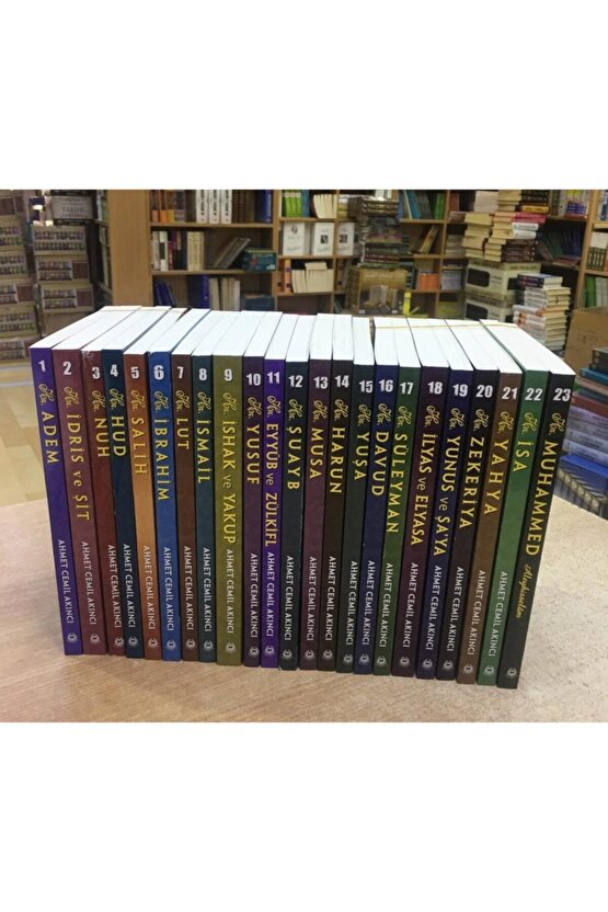 Peygamberler Tarihi, Ahmet Cemil Akıncı, 23 Kitap, 14x20 Cm. Ebat, Karton Kapaklı, Bahar Yay