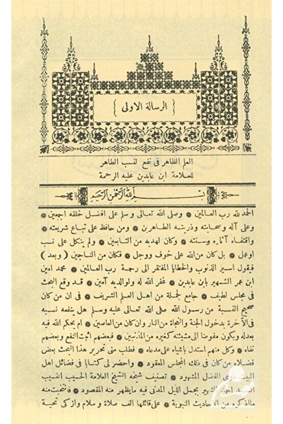 Mecmuatu Resaili İbn Abidin (Arapça) (1-2 Tek Kitap)