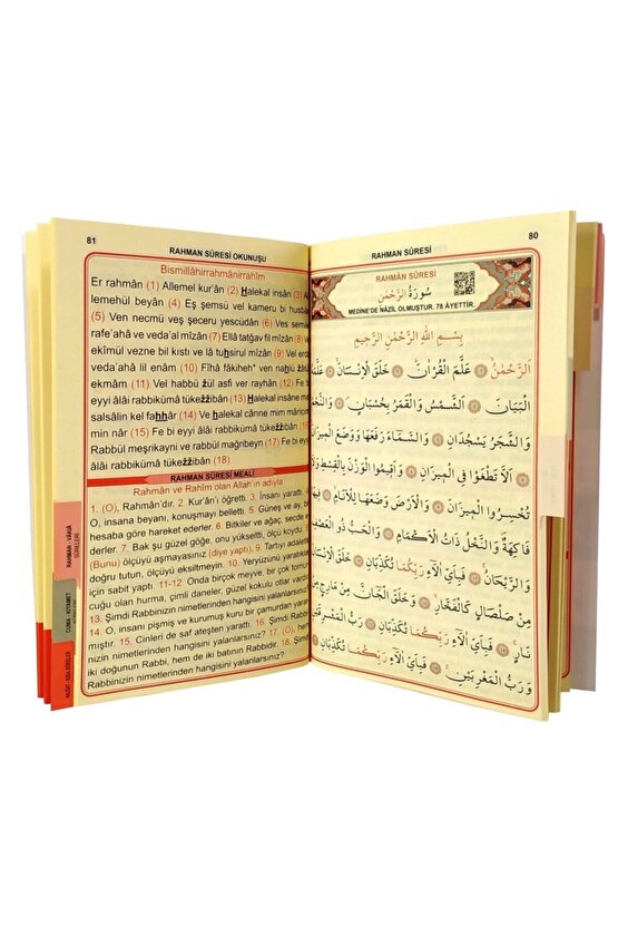 Türkçe-arapça-okunuş Pembe Renk Orta Boy Yasini Şerif 128 S