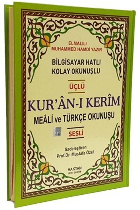 Kuranı Kerim Mealli Türkçe Okunuşlu Latince Okunuşlu Arapça Rahle Boy 21-28 Cm Elmalılı Hamdi Yazır
