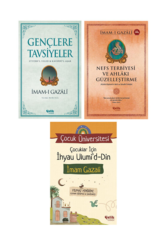 Gençlere Tavsiyeler - Nefs Terbiyesi - Çocuklar için İhyau Ulumiddin 3lü Set
