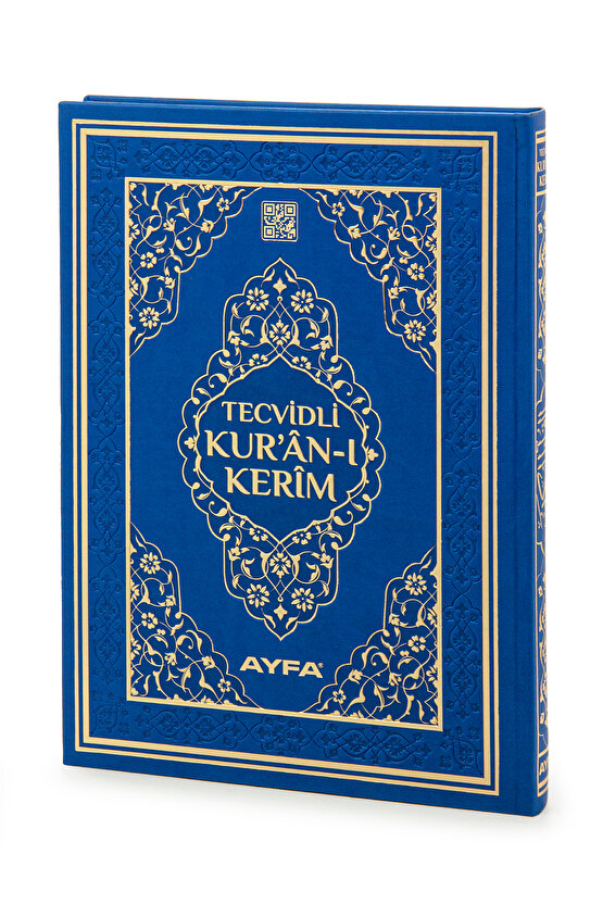 Tecvidli Kuranı Kerim - Termo Deri - Cami Boy - Lacivert Renk - Ayfa Yayınevi - Bilgisayar Hatlı