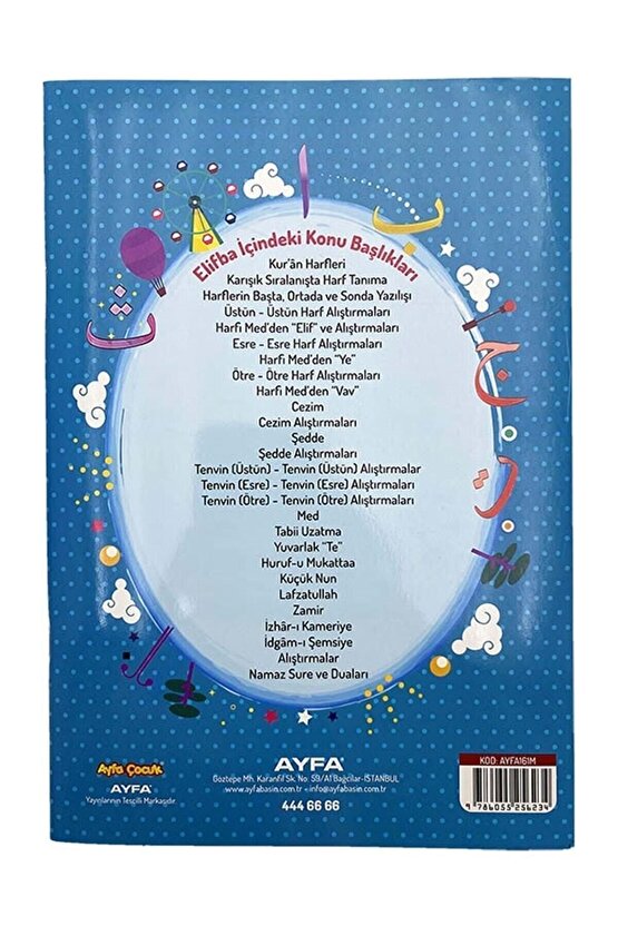 Kuran Öğreniyorum Elif Ba Mavi