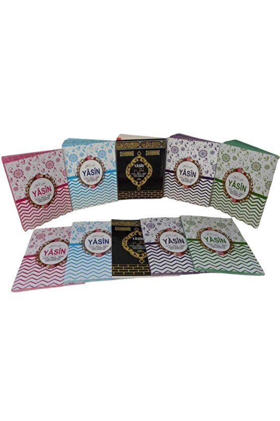 Çantaboy Yasin-i Şerif 10lu Özel Set 80 Sayfa Karışık Renk