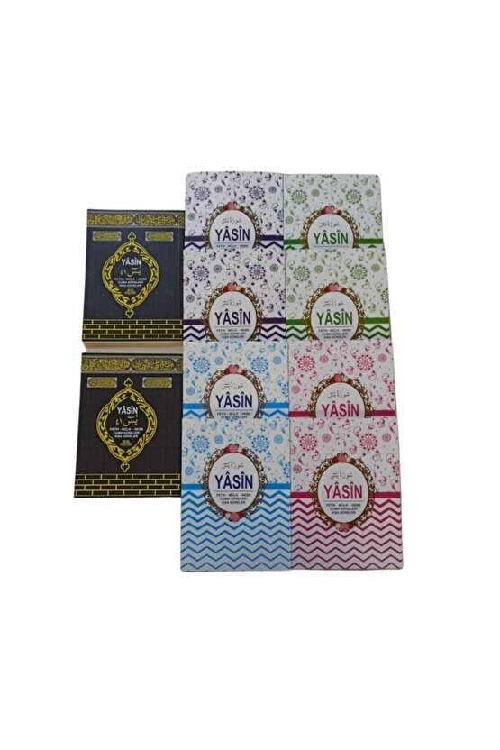 Çantaboy Yasin-i Şerif 10lu Özel Set 80 Sayfa Karışık Renk