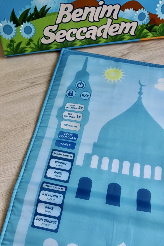 Oğlumun Sesli Benim Seccadesi S1015 Mavi