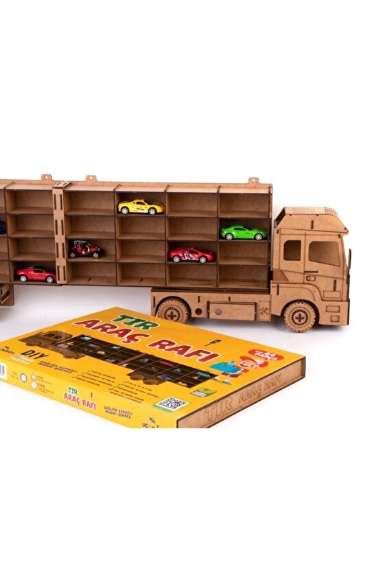 Tır Araç Rafı  Doğal Ahşap Boyanabilir