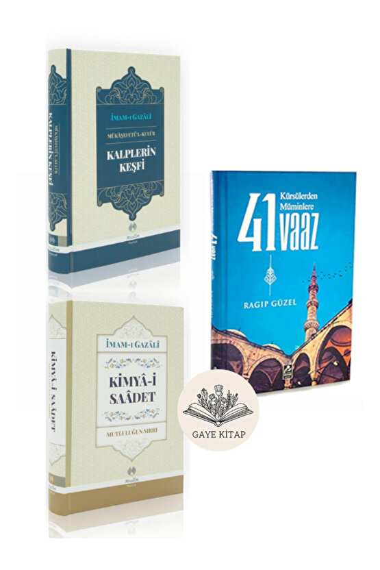 Kalplerin Keşfi - Kimya-i Saadet - Kürsülerden Müminlere 41 Vaaz (CİLTLİ) 3 Kitap Set