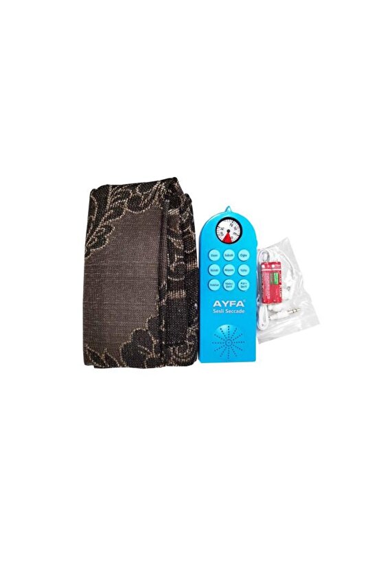 Namaz Kıldıran Sesli Seccade Yasin-i Şerifli-kulaklıklı-pusulalı Mavi - Ayfa505m