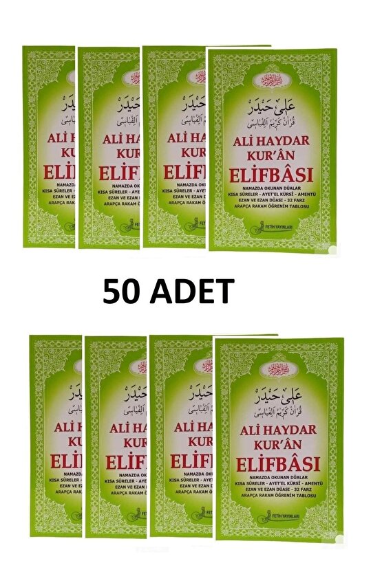Ali Haydar Kuran Elifbası --50 Adet