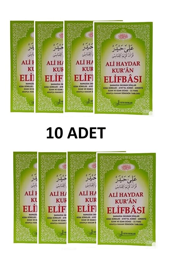 Ali Haydar Kuran Elifbası --10 Adet