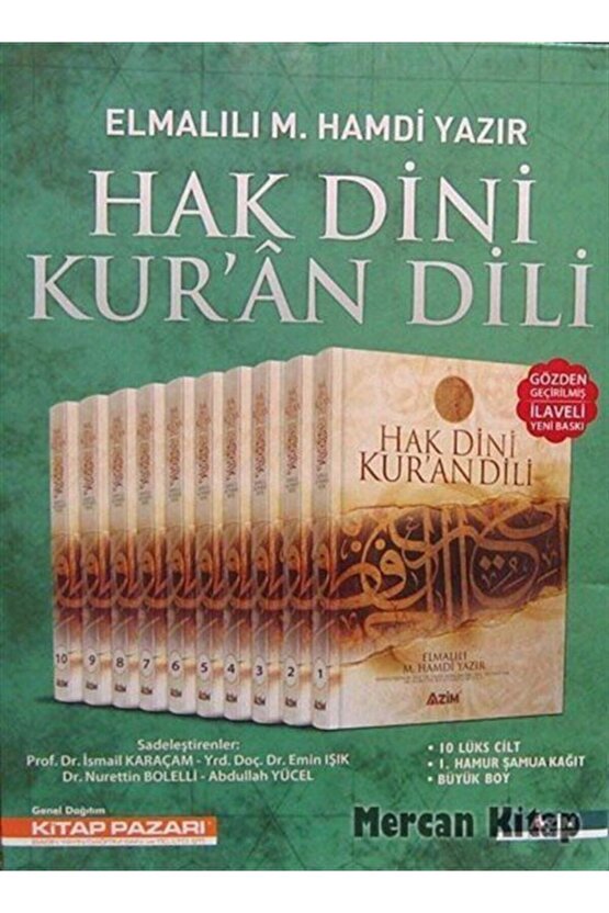 Hak Dini Kuran Dili Tefsiri (10 Cilt Takım) (şamua Kağıt) Elmalılı Hamdi Yazır