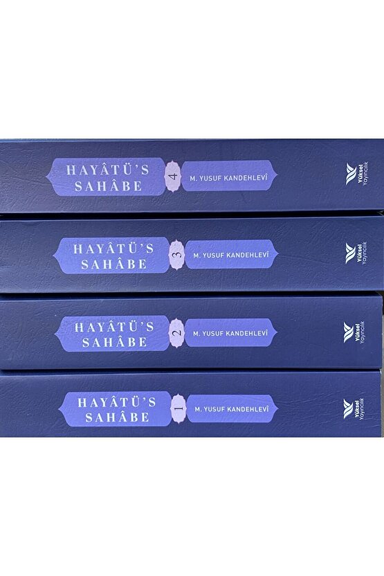 Hayat’üs Sahabe M.yusuf Kandehlevi Hayatüs Sahabe 4 Cilt Takım Kutulu 14x21 Cm Öğrenci Boy