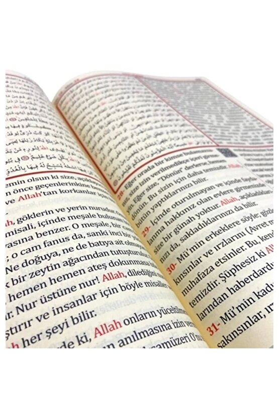 Türkçe Okunuşlu Kuranı Kerim Ve Meali Üçlü- Cami Boy Merve Yayınları