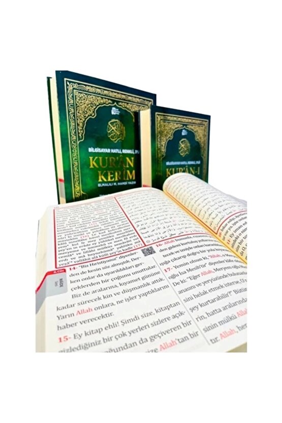 Türkçe Okunuşlu Kuranı Kerim Ve Meali Üçlü- Cami Boy Merve Yayınları