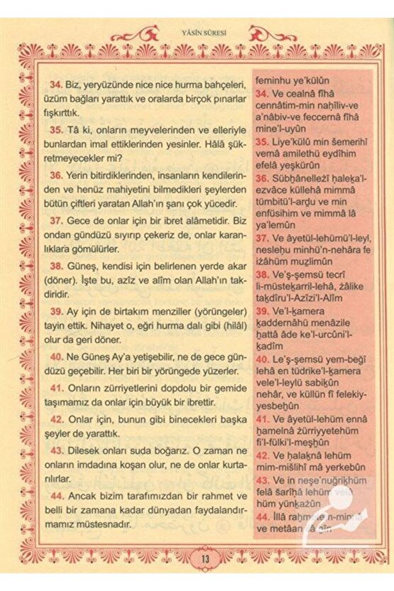 Büyük Cevşen ve Türkçe Meali (Orta Boy) Transkriptli Türkçe Okunuşu & Ashab-ı Bedir ve Celcelütiy...