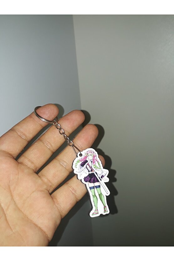 Anime Manga İki Taraf Baskılı Ahşap Anahtarlık