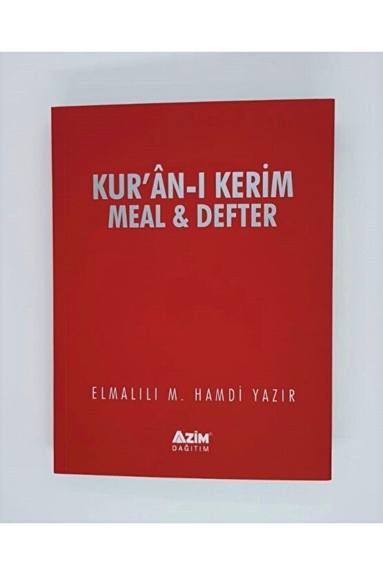 Kur’an-ı Kerim Meal Defter (SAYFASINA GÖRE DÜZENLENMİŞTİR) M. Hamdi Yazır - Ivory Kağıt