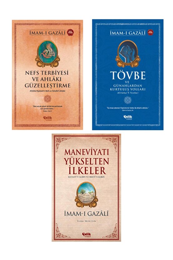 Imamı Gazali Seti Nefs Terbiyesi Ve Ahlâkı Güzelleştirme-tövbe-maneviyatı Yükselten Ilkeler3lü Set
