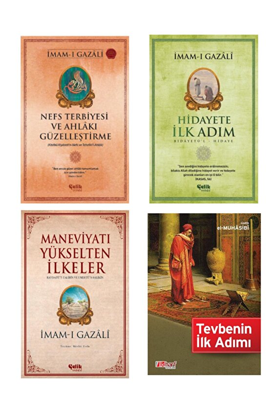 Nefs Terbiyesi-hidayete Ilk Adım-maneviyatı Yükselten Ilkeler-tevbenin Ilk Adımı 4lü Set