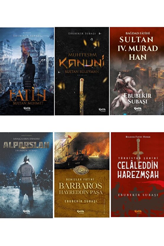 Tarih Serisi 6lı Set-fatih Sultan Mehmet-celâleddin Harezmşah-alparslan-barbaros Hayreddin Paşa