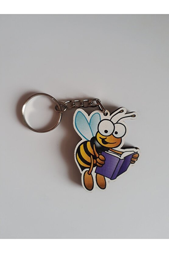 Ahşap Çift Yönlü Anahtarlık Okuyan Arı