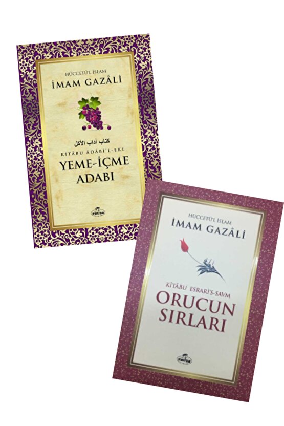 Imam Gazali Yeme-içme Adabı & Orucun Sırları 2 Kitap