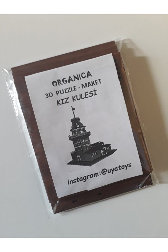 Maket Kız Kulesi Kaligrafi Fon Hediyeli