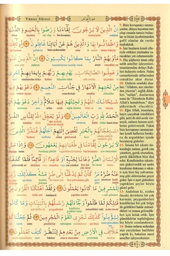 Kuranı Kerim Ve Satırarası Kelime Meali, Elmalılı Muhammed Hamdi Yazır, Küçük Boy, 14x20 Cm. Haktan
