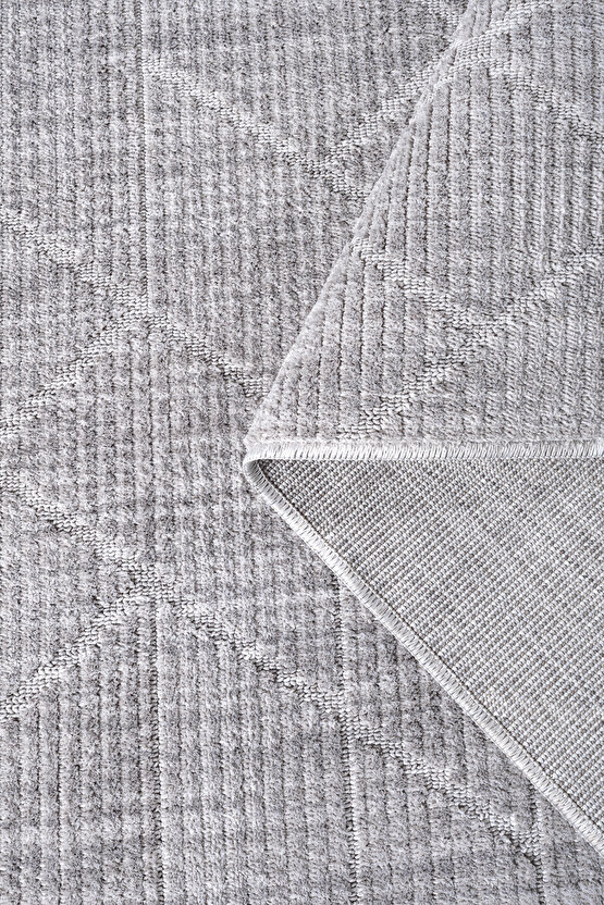 Yalın Bukle Salon Halısı Hav Vermez Mutfak Halısı Çocuk Odası Halısı Koridor 5579 GRİ