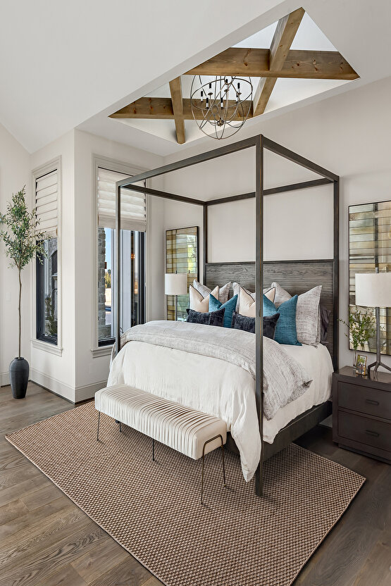 Sisal Jut Hasır Model Tek Renk Dokuma Yıkanabilir Toz Vermez Halı Krem