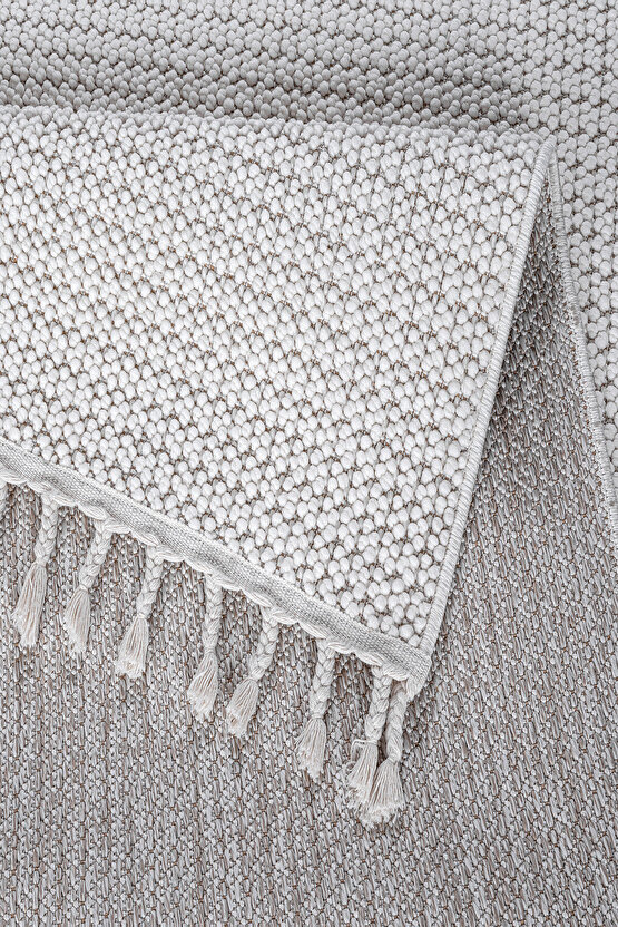 Mumbai 256 Beyaz Yumuşak Dokulu Halı Kilim Salon Mutfak Koridor  Yolluk Dokuma Makine Halısı