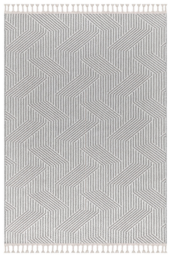 Mumbai 434 Gri Yumuşak Dokulu Halı Kilim Salon Mutfak Koridor  Yolluk Dokuma Makine Halısı