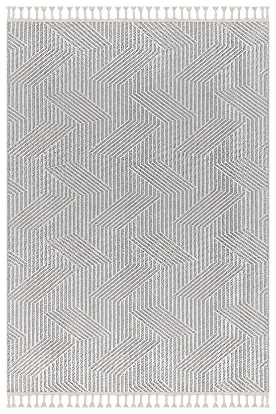 Mumbai 434 Gri Yumuşak Dokulu Halı Kilim Salon Mutfak Koridor  Yolluk Dokuma Makine Halısı