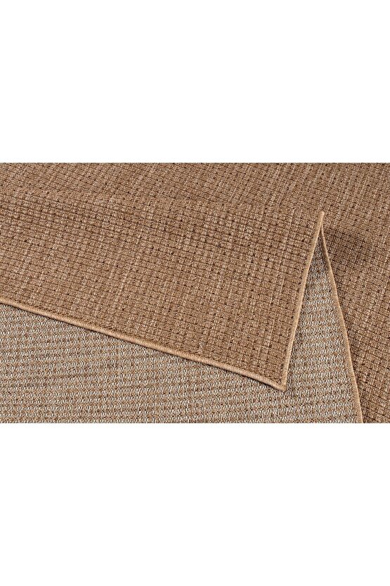 Srz-0465 Jüt Tabanlı Hasır Kaymaz Dokuma Örme Bohem Antialerjik Halı Kilim Salon Halısı