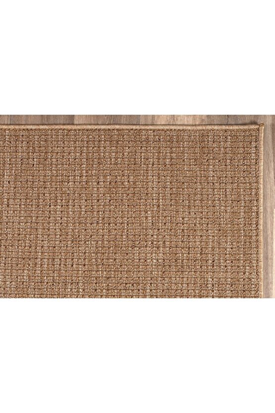 Srz-0465 Jüt Tabanlı Hasır Kaymaz Dokuma Örme Bohem Antialerjik Halı Kilim Salon Halısı