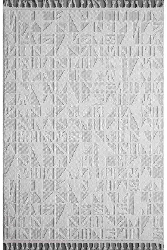 Bukle11883 Beyaz Yumuşak Dokulu Halı Kilim Salon Mutfak Koridor Kesme Yolluk Dokuma Makine Halısı