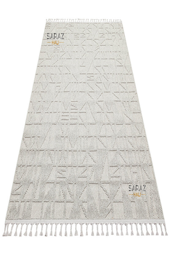 Bukle Gri Yumuşak Dokulu Halı Kilim Salon Mutfak Koridor Kesme Yolluk Dokuma Makine Halısı 11883