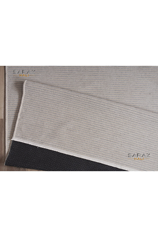 Dizayn Şönil Dokuma Kayma Yapmaz Makinede Yıkanabilir Leke Tutmaz Kesme Bohem Kilim Krem